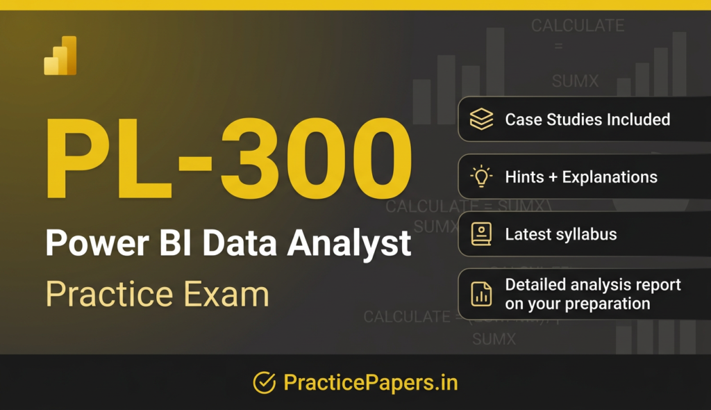 pl 300 exam practice paper poster